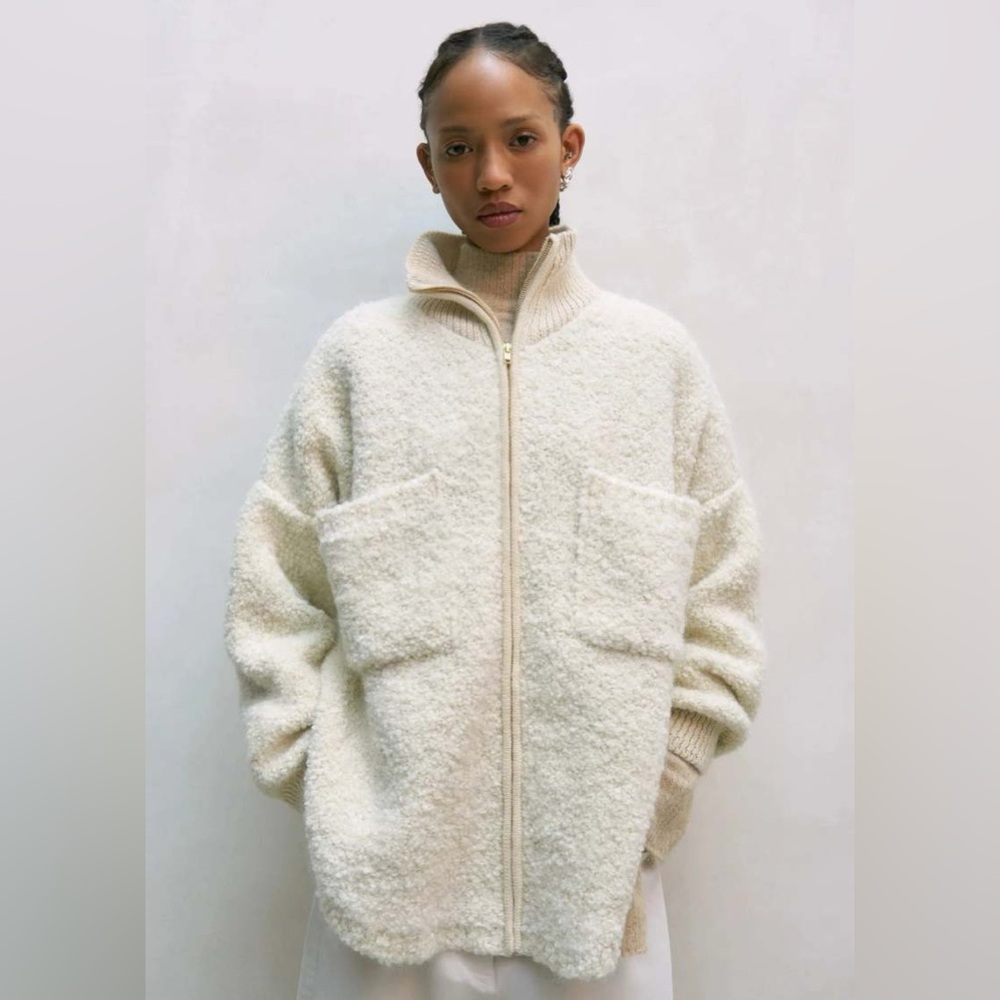 Cordera Wool & Mohair Sweater Jacket, one size, fits like a Large